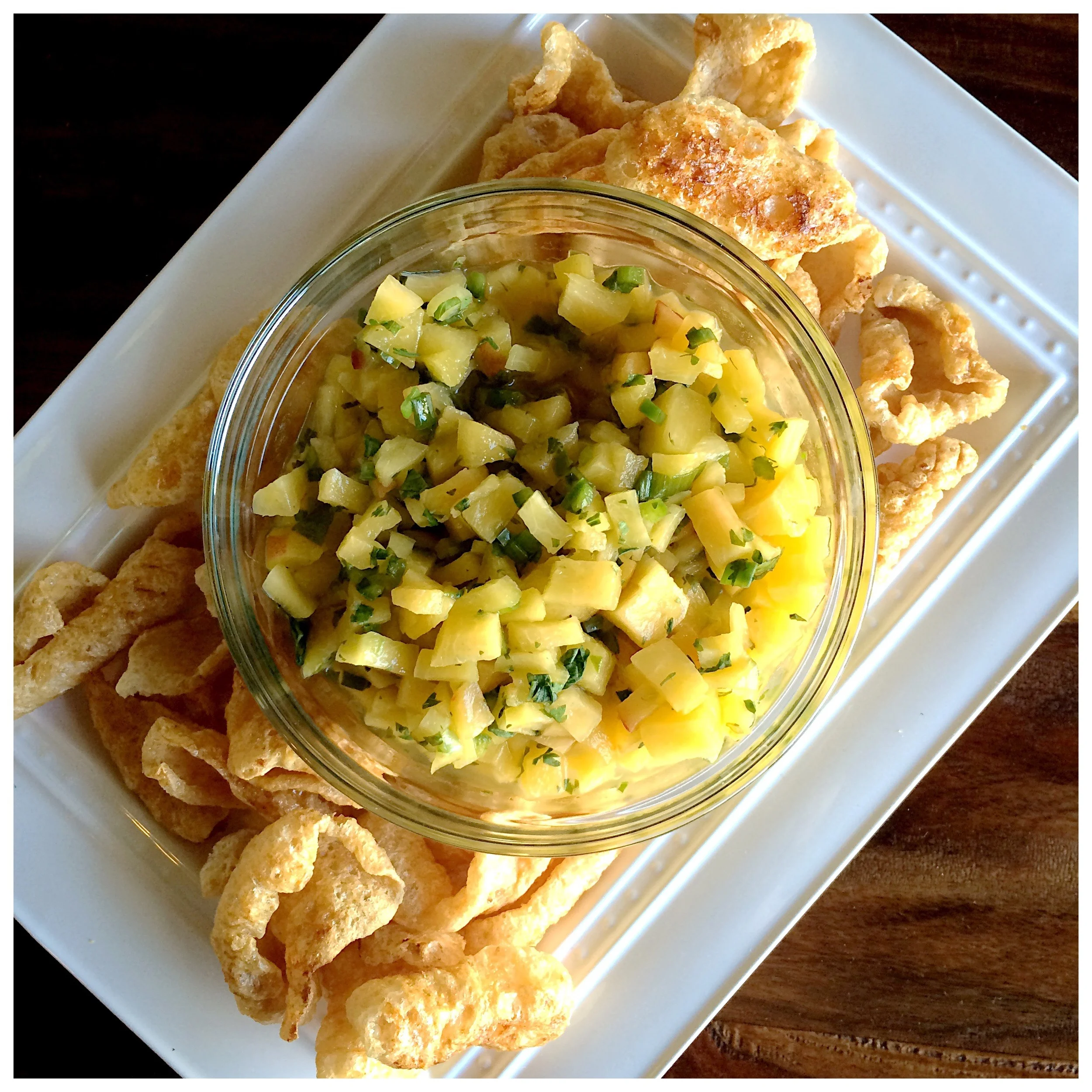 Peach Salsa with Honey Rinds&nbsp;