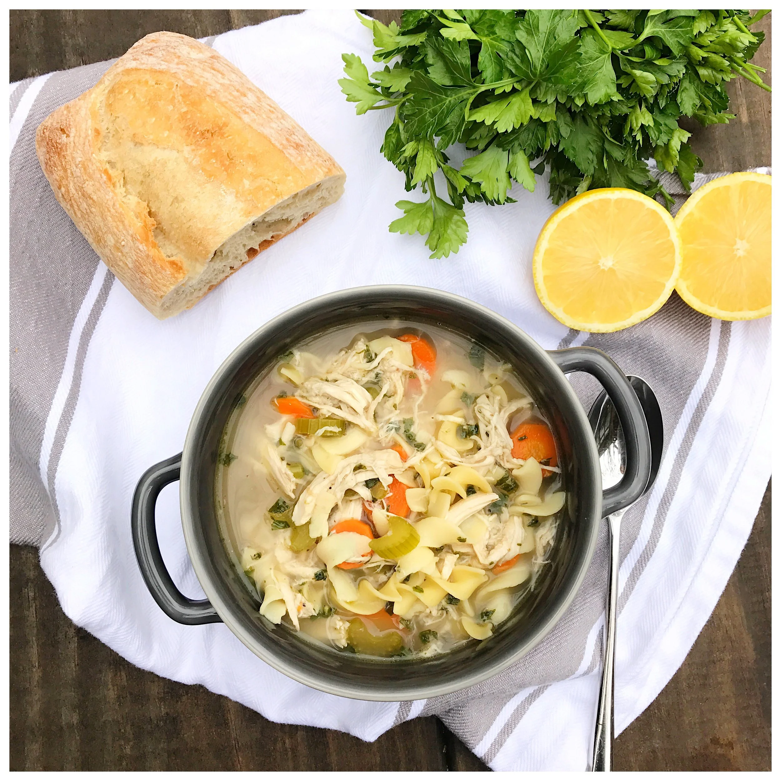 Healthier Chicken Noodle Soup
