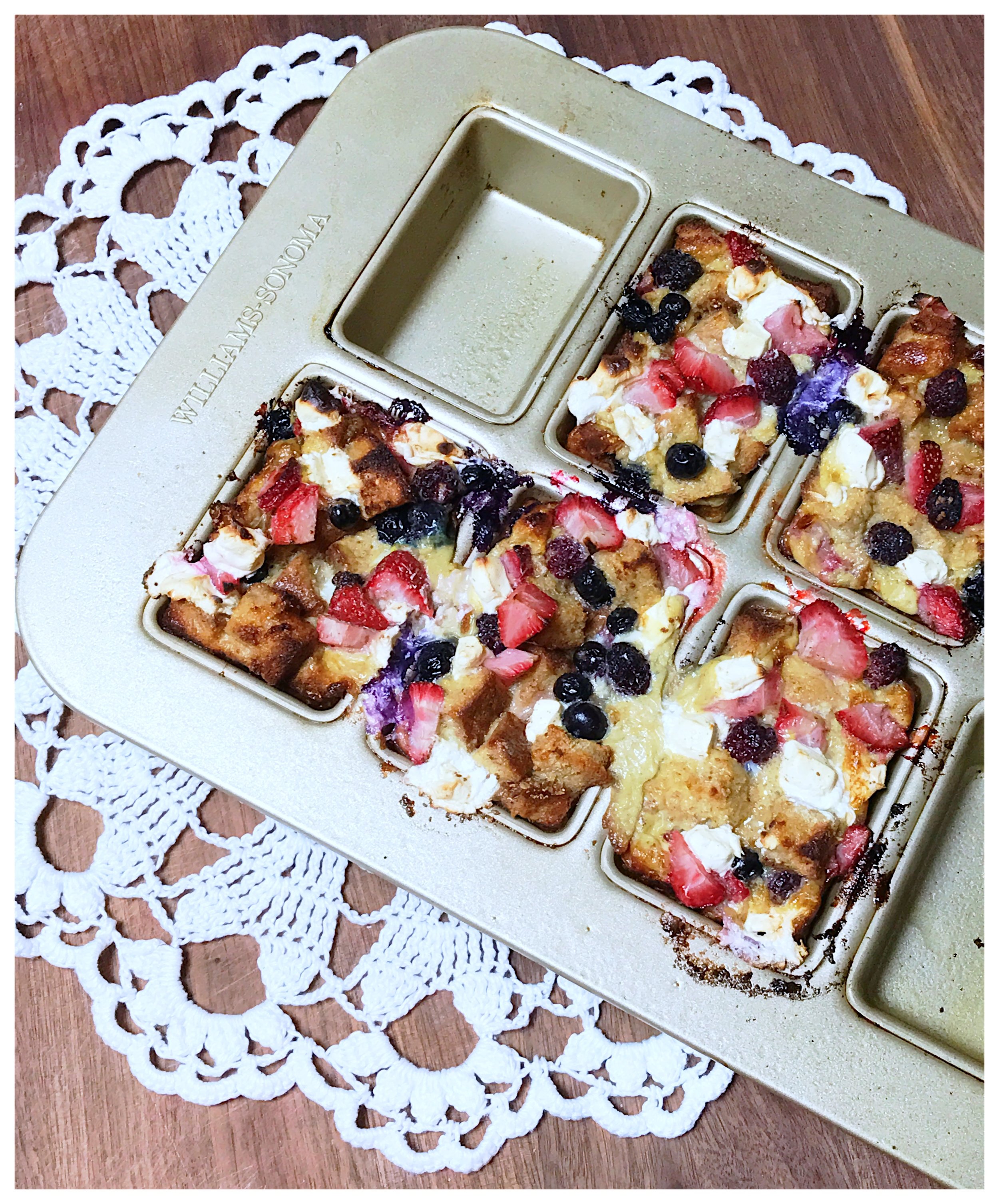 Healthy Baked "America" French Toast Minis 