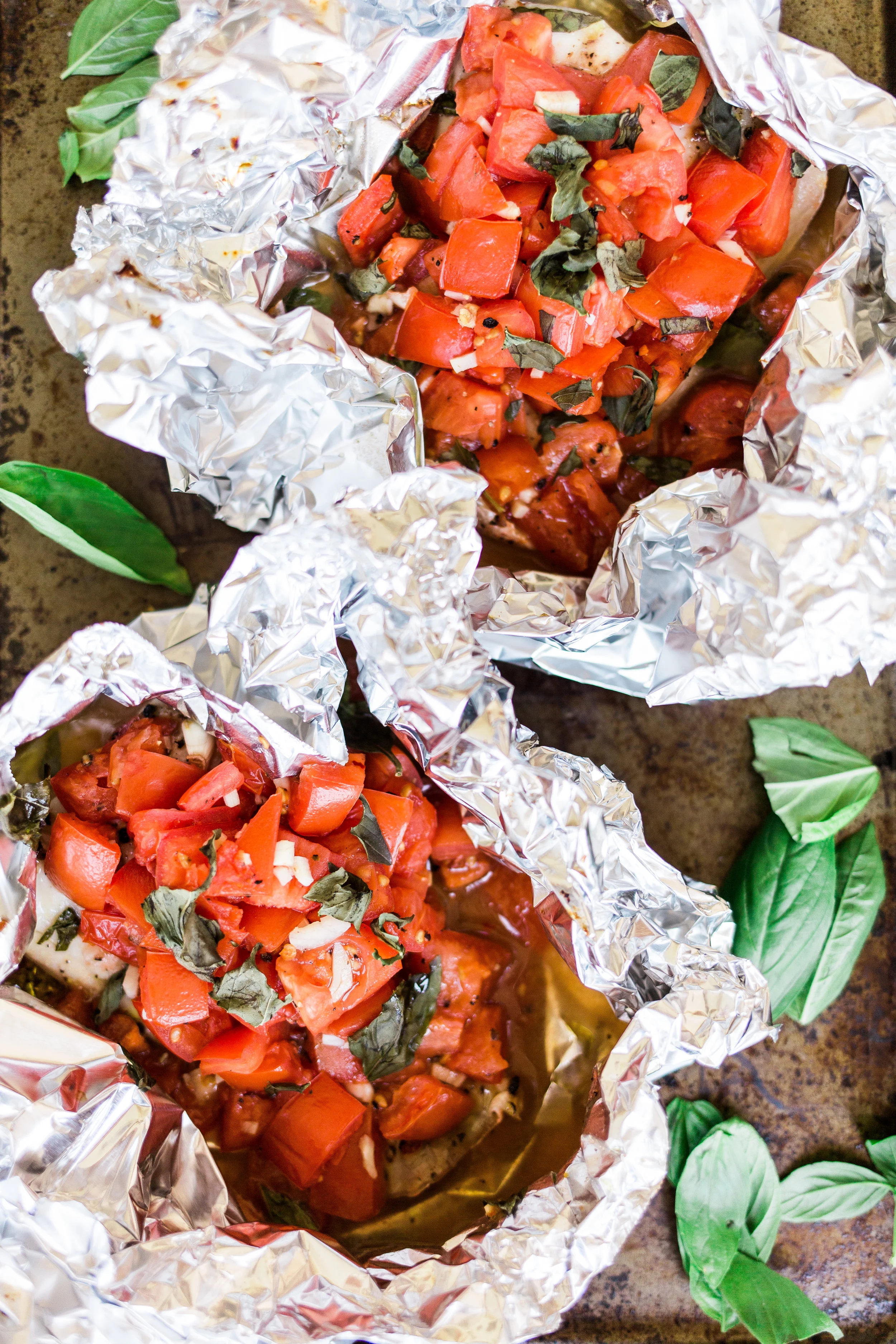 Roasted Red Snapper w/ White Balsamic Tomatoes&nbsp;