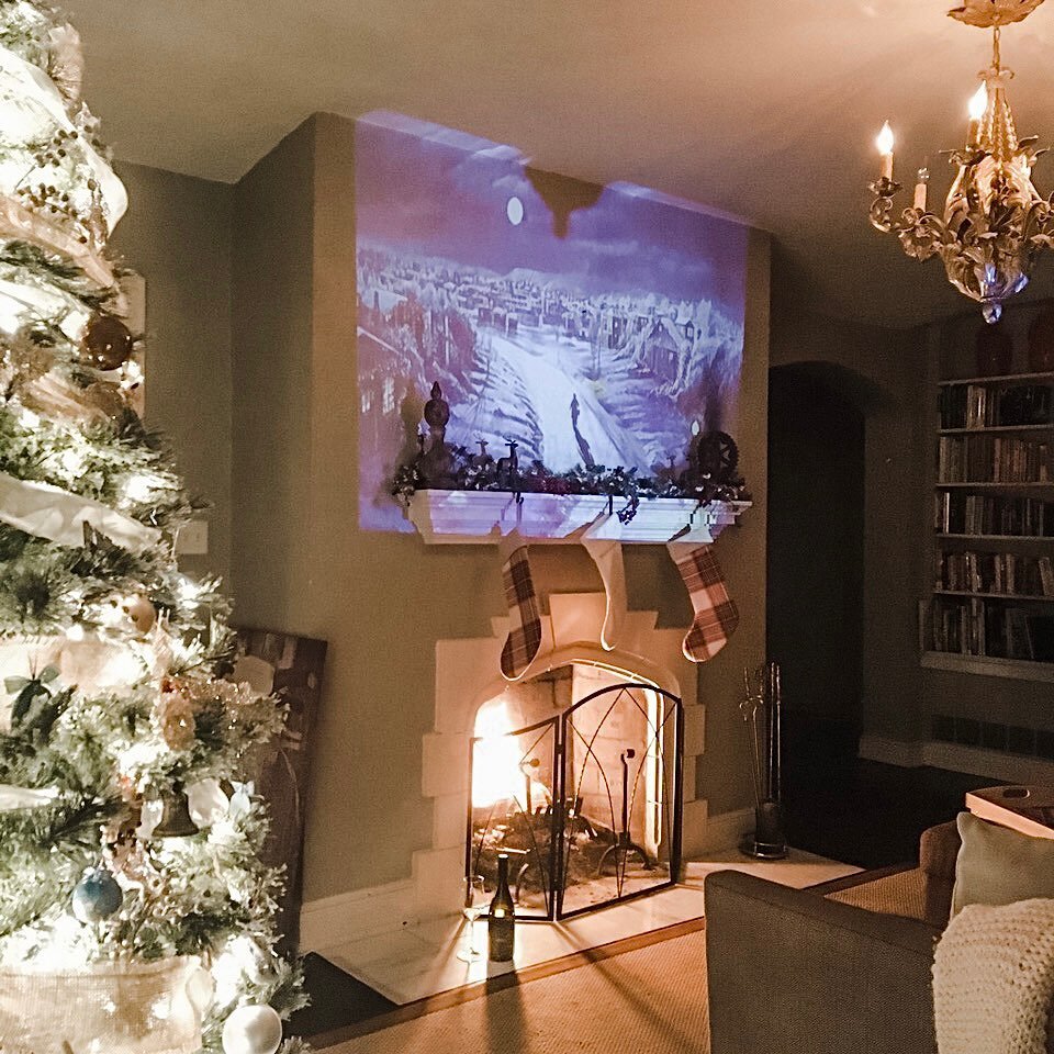 Is Gremlins a Christmas or Halloween movie? Or both? I need to know y&rsquo;all&rsquo;s thoughts on this! On another note, Chateau de LeTard looking cozy for the holidays&hellip; last year! I do miss projecting movies over the fireplace there. But he