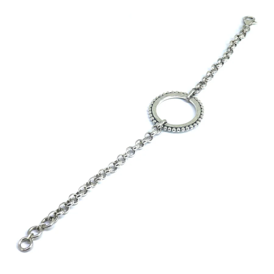 DASA Hammered Disc Link Bracelet