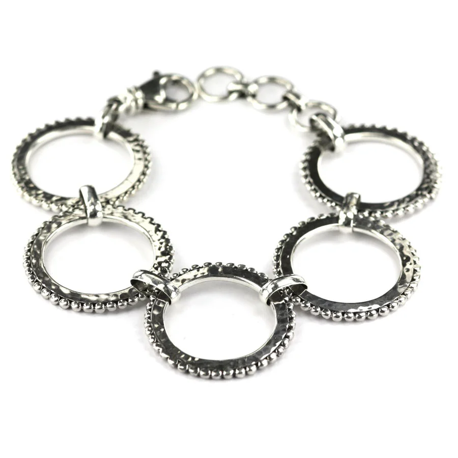 DASA Hammered Ring Link Bracelet
