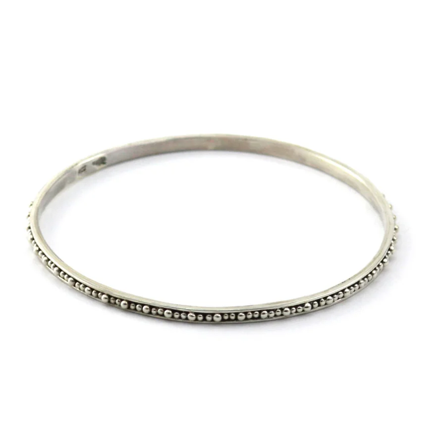 INDA Thin Beaded Bangle Bracelet