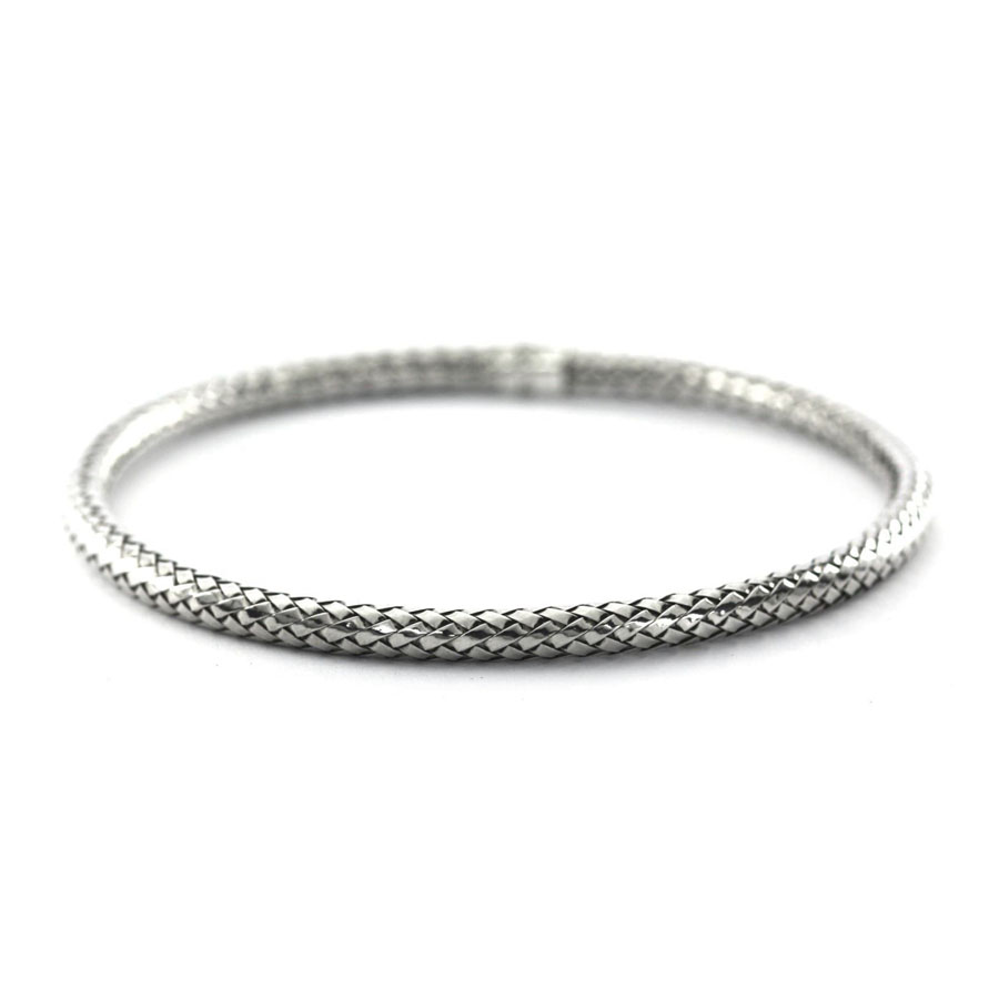 ANYA Round Woven Bangle Bracelet
