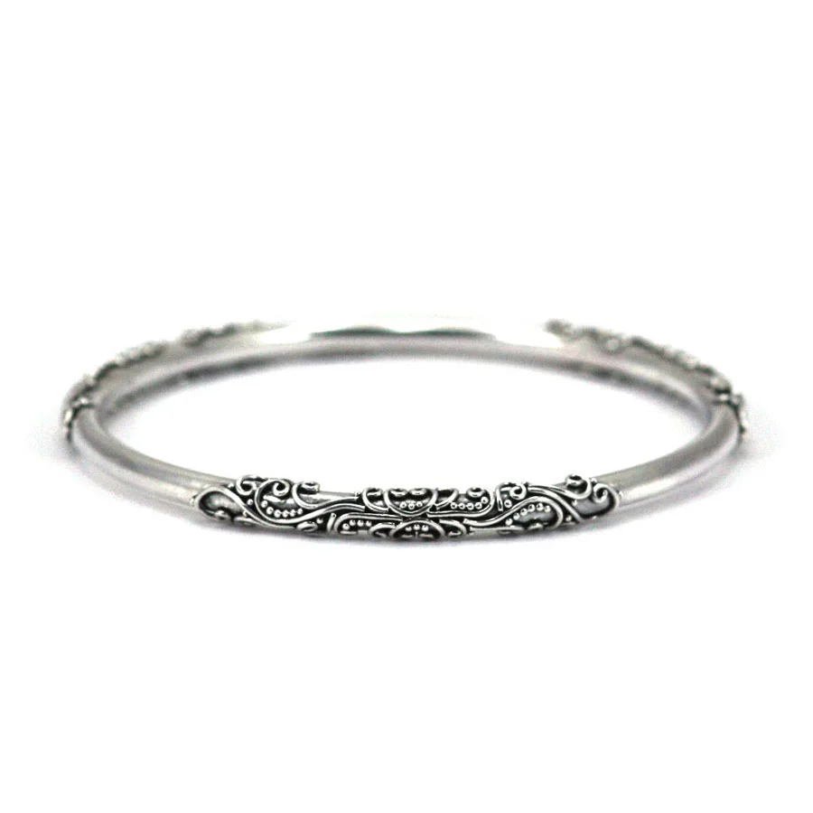 DEWI Hollow Filigree Bangle Bracelet