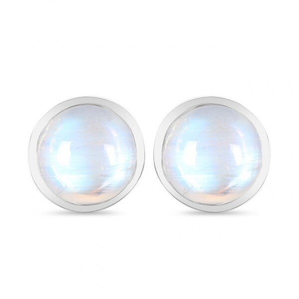 Details about   925 SOLID Silver Amazing RAINBOW MOONSTONE Gem HEART DECO Studs Earrings 0.4" 
