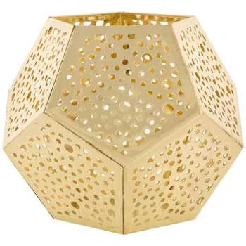 Gold Geometric-Tea Candle Holder