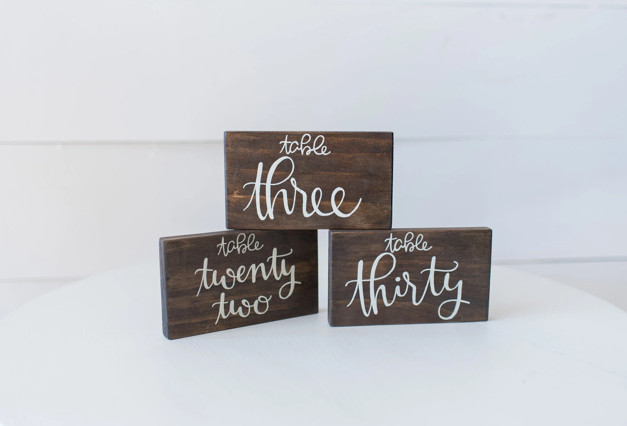 Calligraphy Table Numbers #1