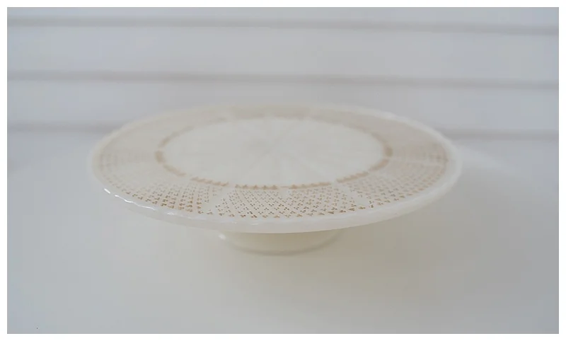 White Milk Glass with Gold Detail