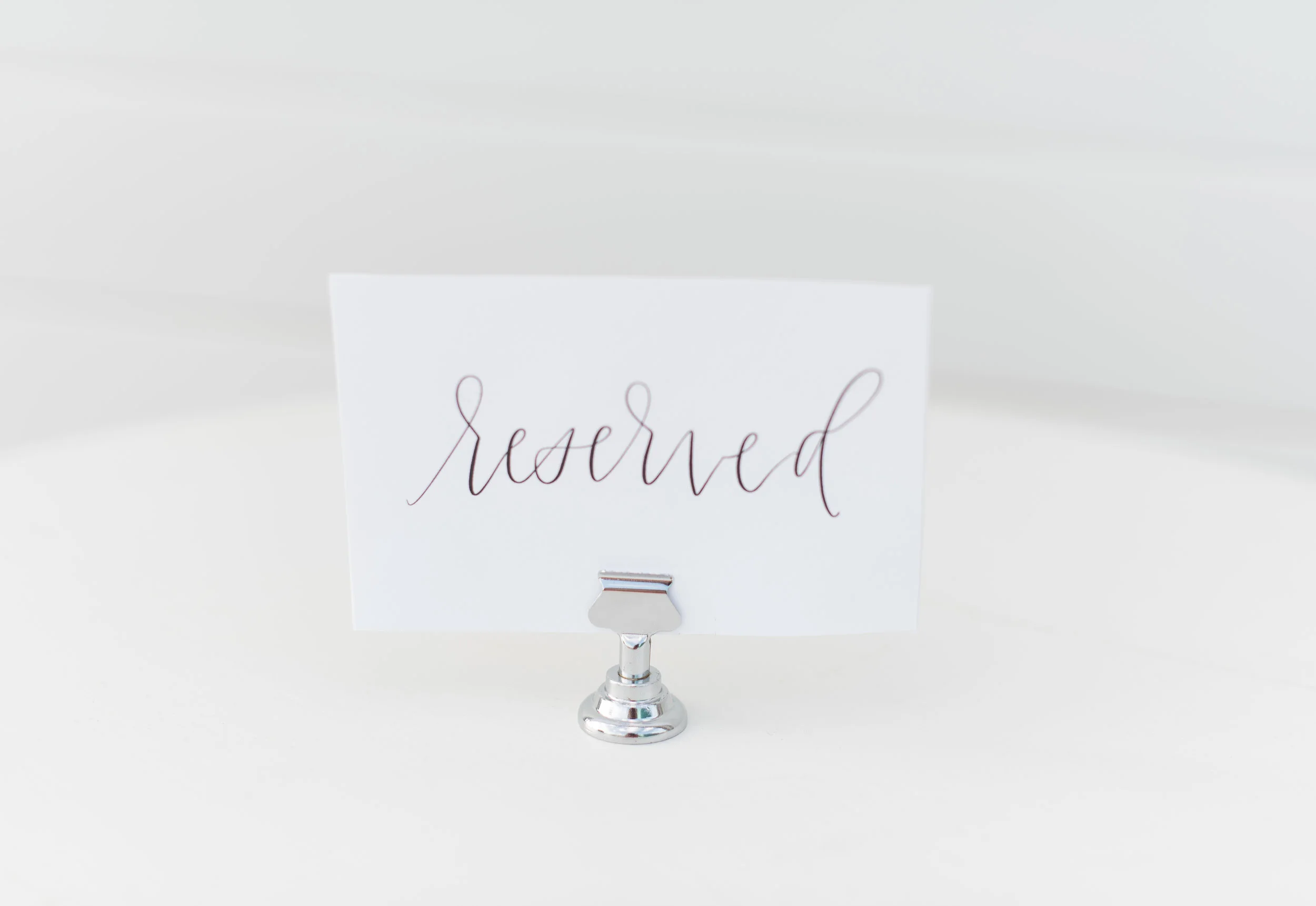 Short Silver Table # Holder