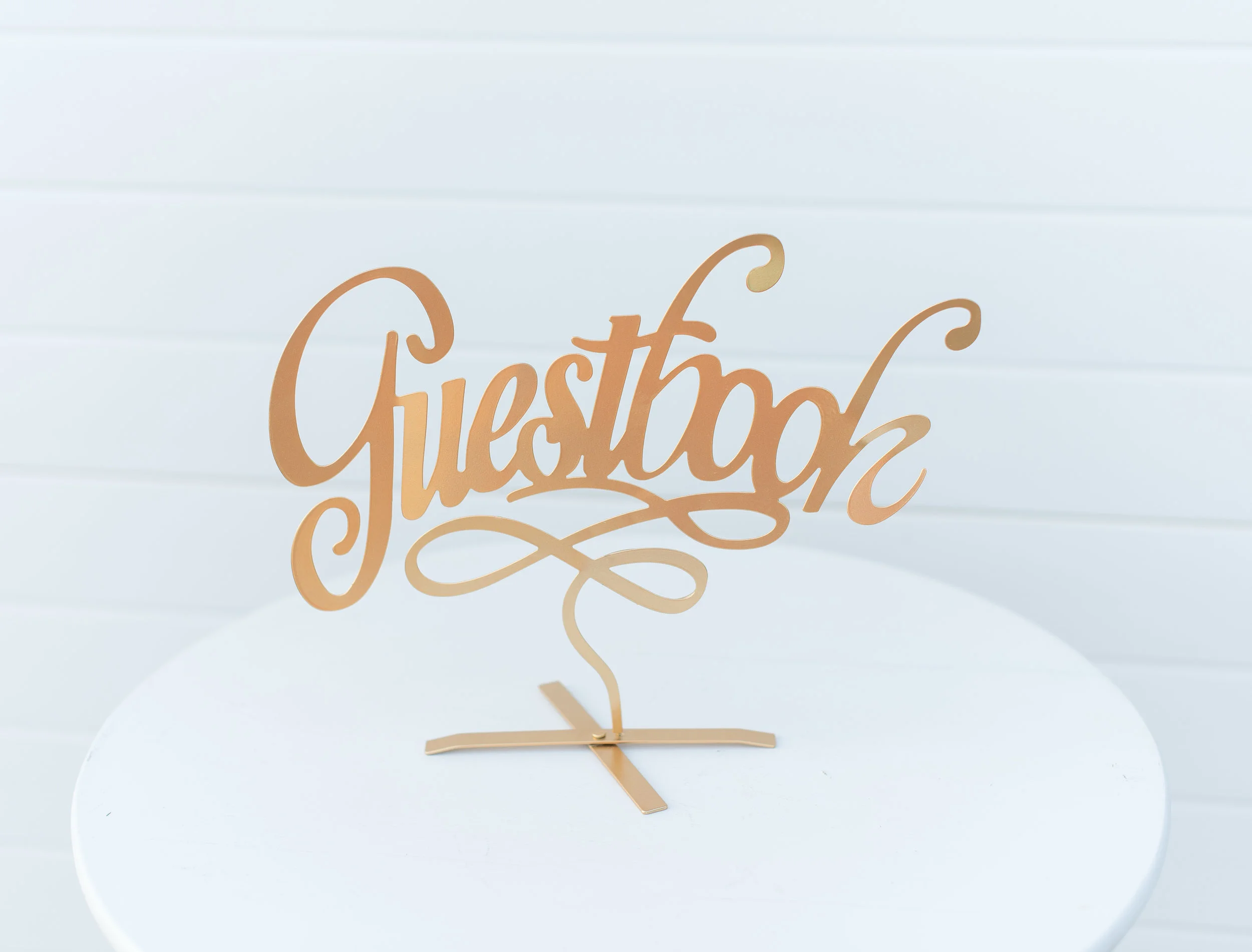 Guestbook gold sign