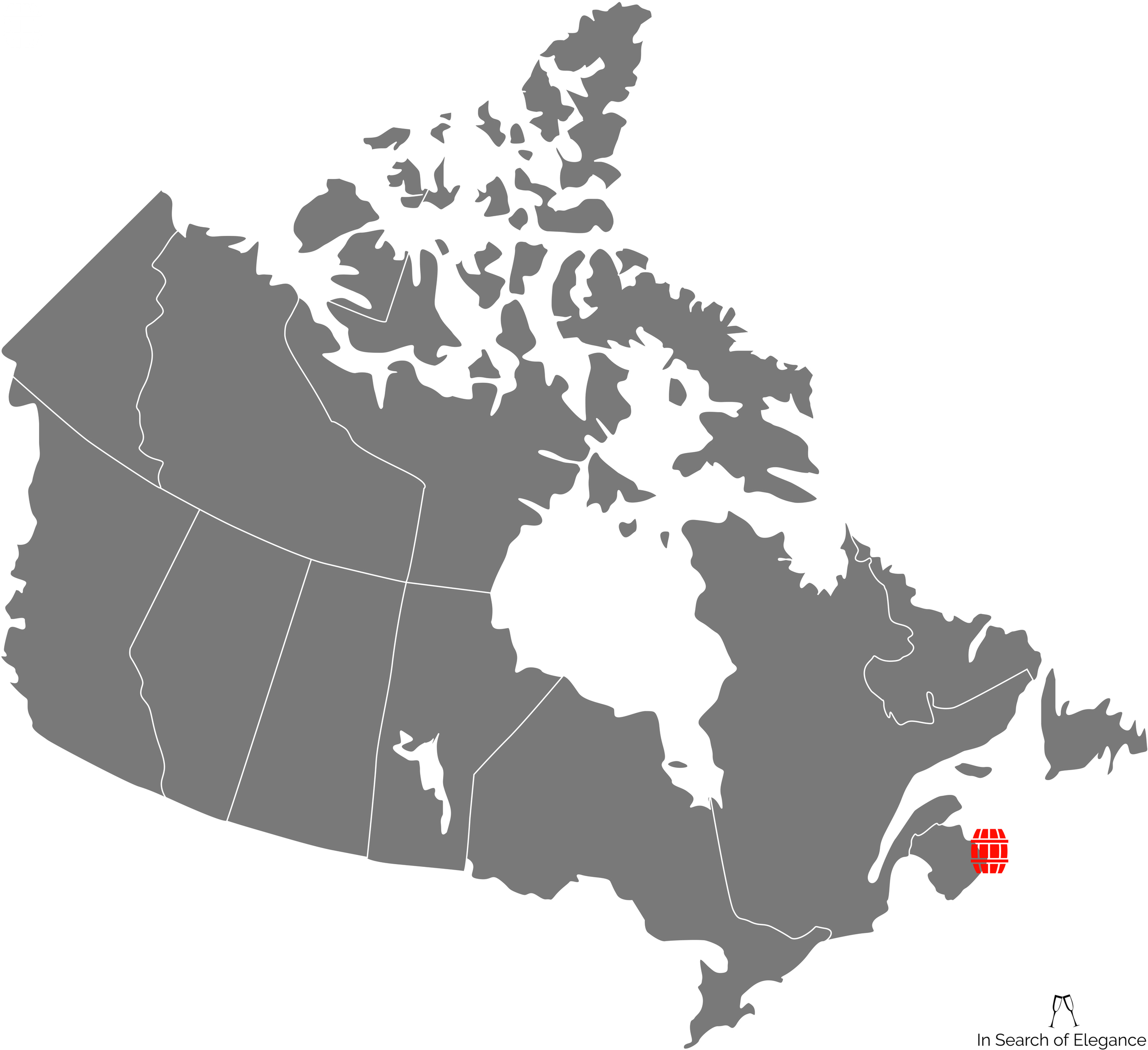 The map doesn't quite show Nova Scotia (or PEI, for that matter) properly. A search for Cape Breton might give you a better sense of the island than the crude positioning above....