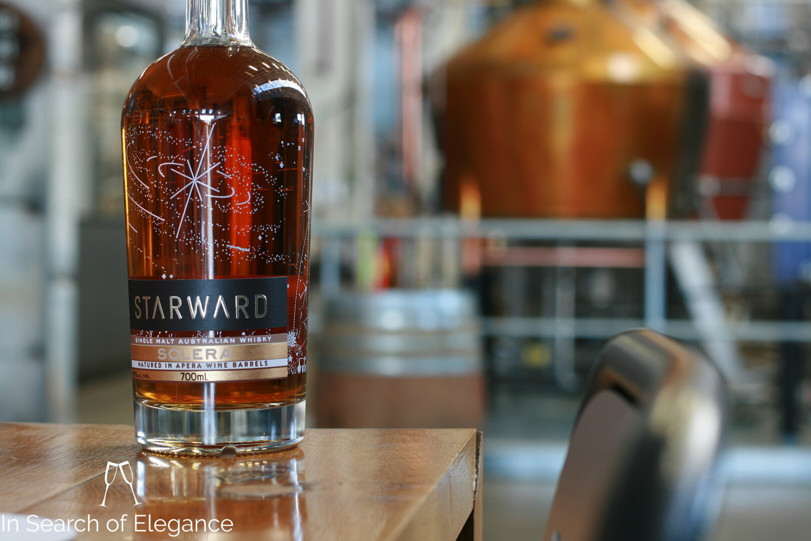 Starward Solera with the stills in the background. Photo taken by yours truly - a real camera does a bit more than the usual iPhone shot!