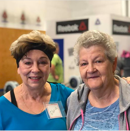 Gloria and Louise enjoying another class at Reebok CrossFit 306.