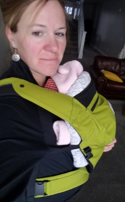 My lime green Ergo is our favorite carrier.