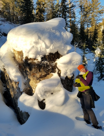 Great day for a snowshoe. 