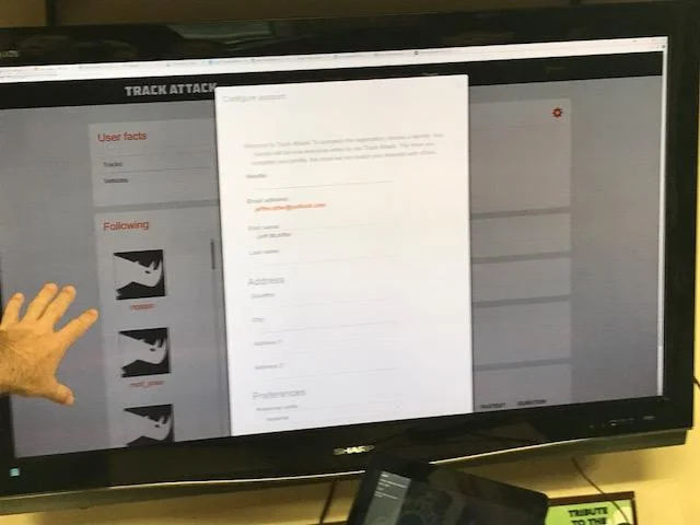 Mock-up of the Web Version of TA