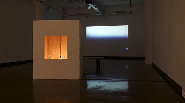 Seirin Nagano's Internal Paradigm —a large white box lined with mirrors placed within the larger white box that is the gallery —is, like a highway rest stop, a sort of non-space.