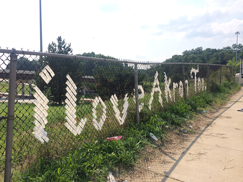 Akron, Ohio // I Love Akron Too. fence installation