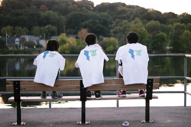 We led a neighborhood identity contest in which the three resident-created winning designs were printed up as t-shirts and stickers and distributed at events.