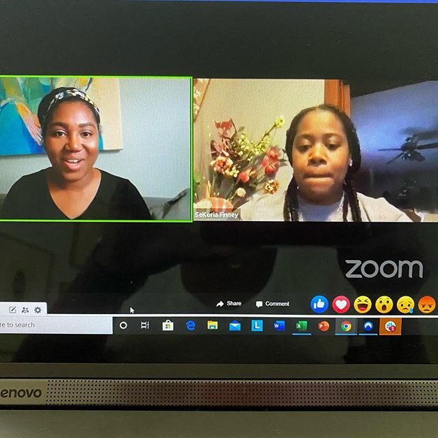 Project Leads and community advocates @sekoria_finney and @quingwinn are live on our FB page! Go hear their convo! #akron #creativeinterventions #communityconversations