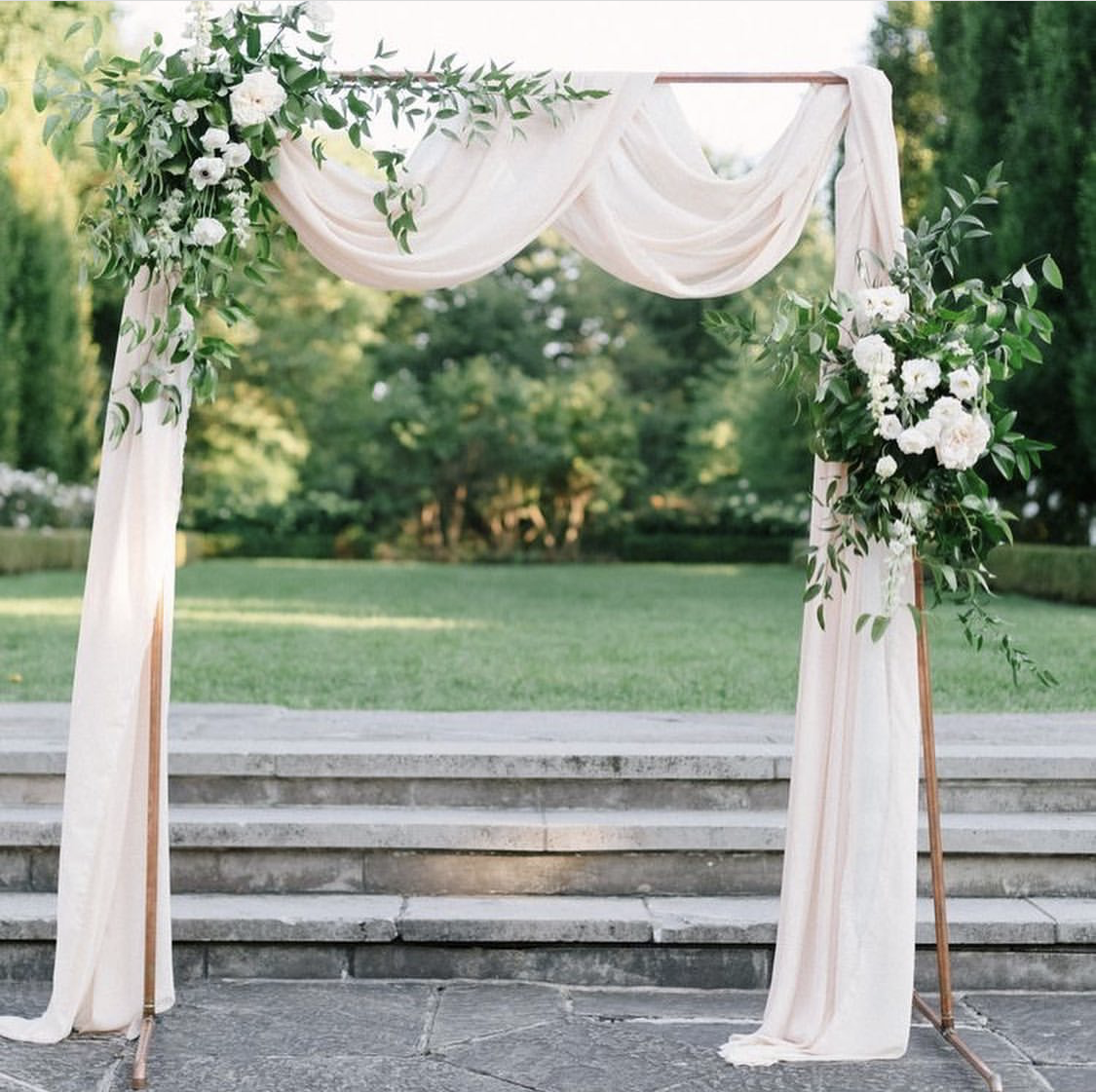 Copper Backdrop w Drapery ($50 hr)