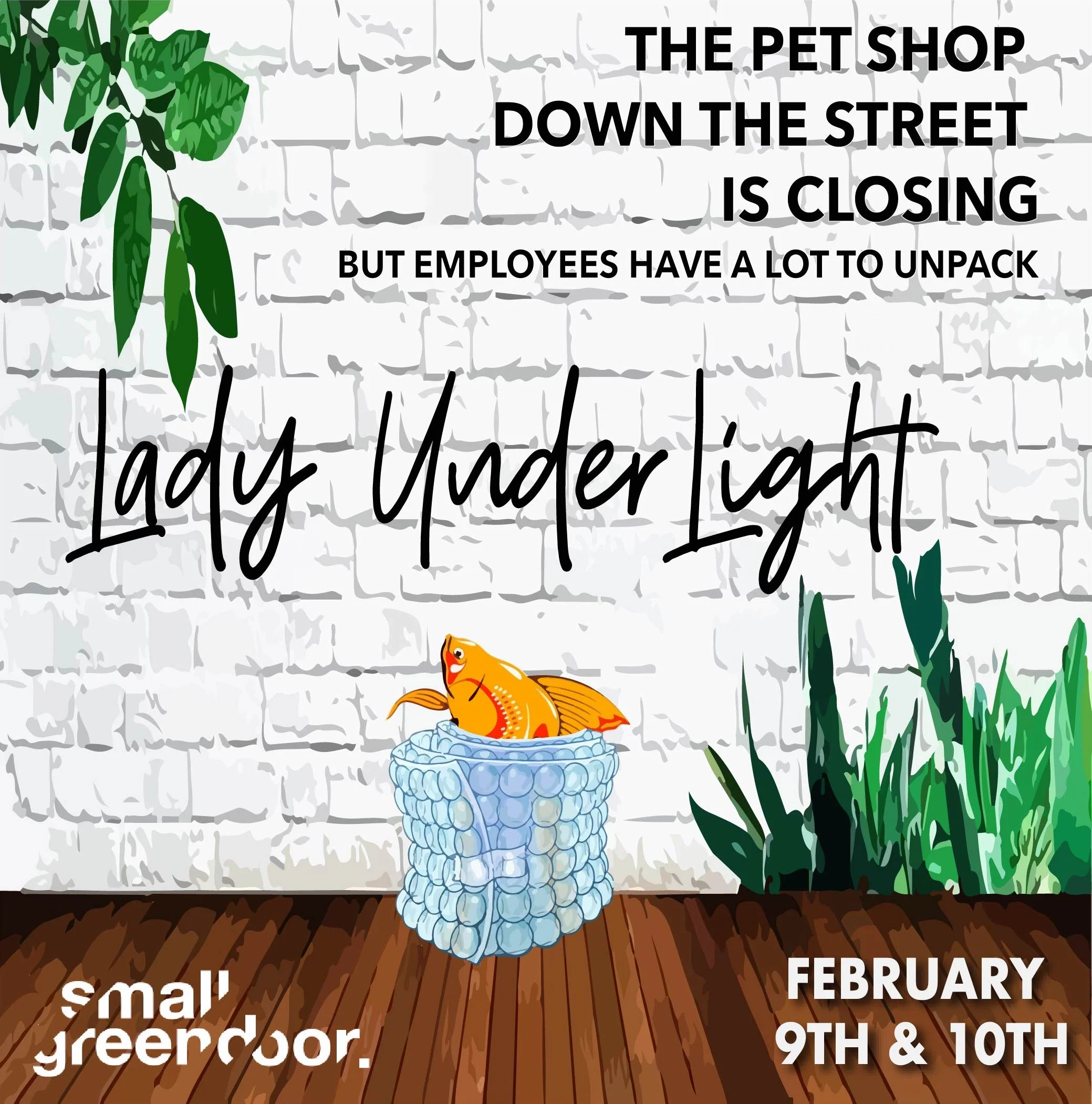 POSTER DESIGN ORIGINAL PLAY: LADY UNDER LIGHT