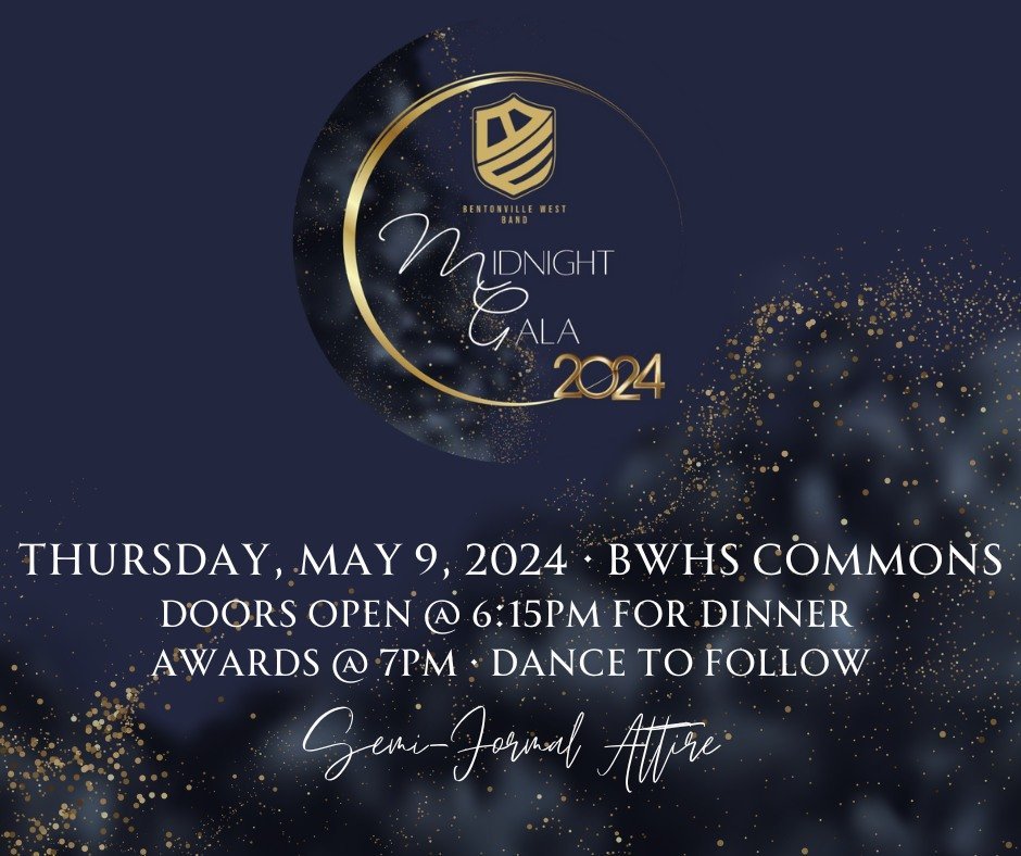 Band banquet tickets are ON SALE NOW. Purchase yours by 5/1/24. All band members and their families are welcome. Details and pricing HERE: https://www.bwestband.com/2024-banquet