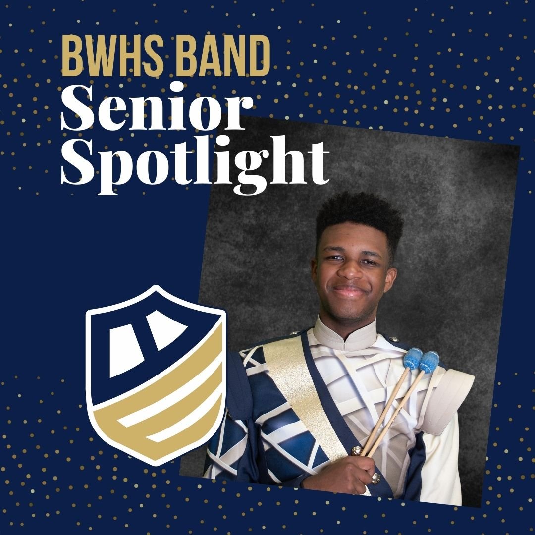 Our next senior is Landon Barron.  Landon has been a member of the marching band for 4 years where he has played the vibraphone and cymbals in the percussion section.  After graduation he plans to attend the University of Arkansas to pursue a degree 