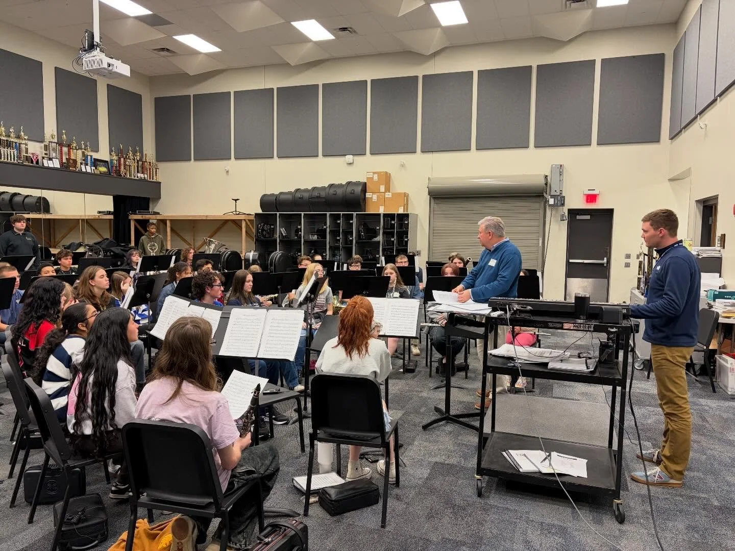 Thank you Dr. Chris Knighten- Director of Bands at the University of Arkansas for coming out and working with our students as they prepare for State Concert Contest this coming week!