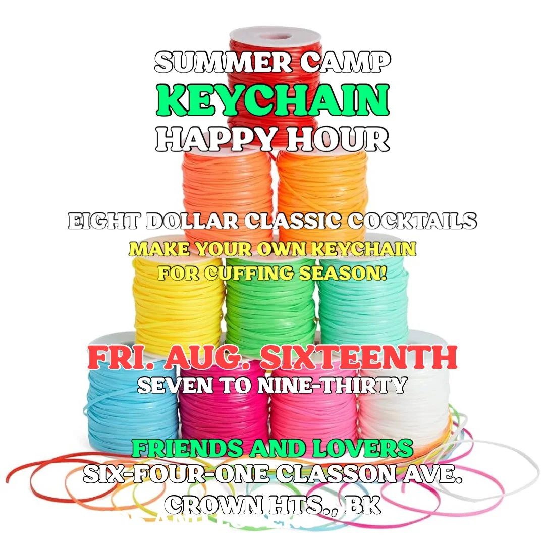 Summer Camp Keychain Happy Hour