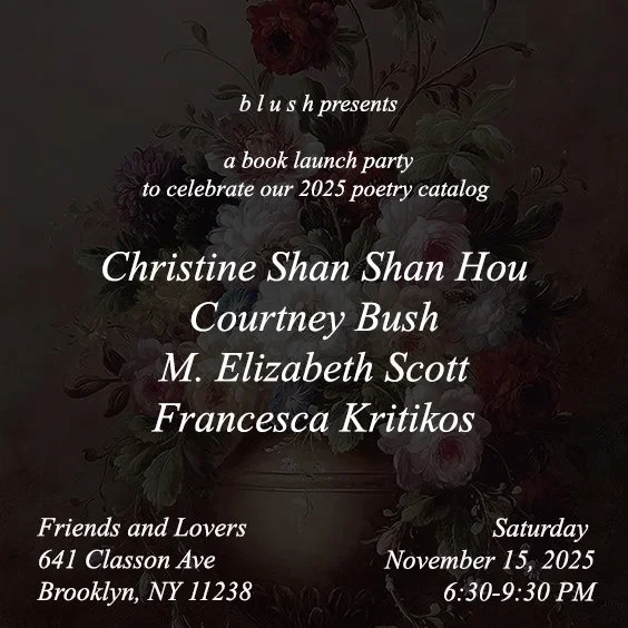 Blush presents A Book Launch Celebration