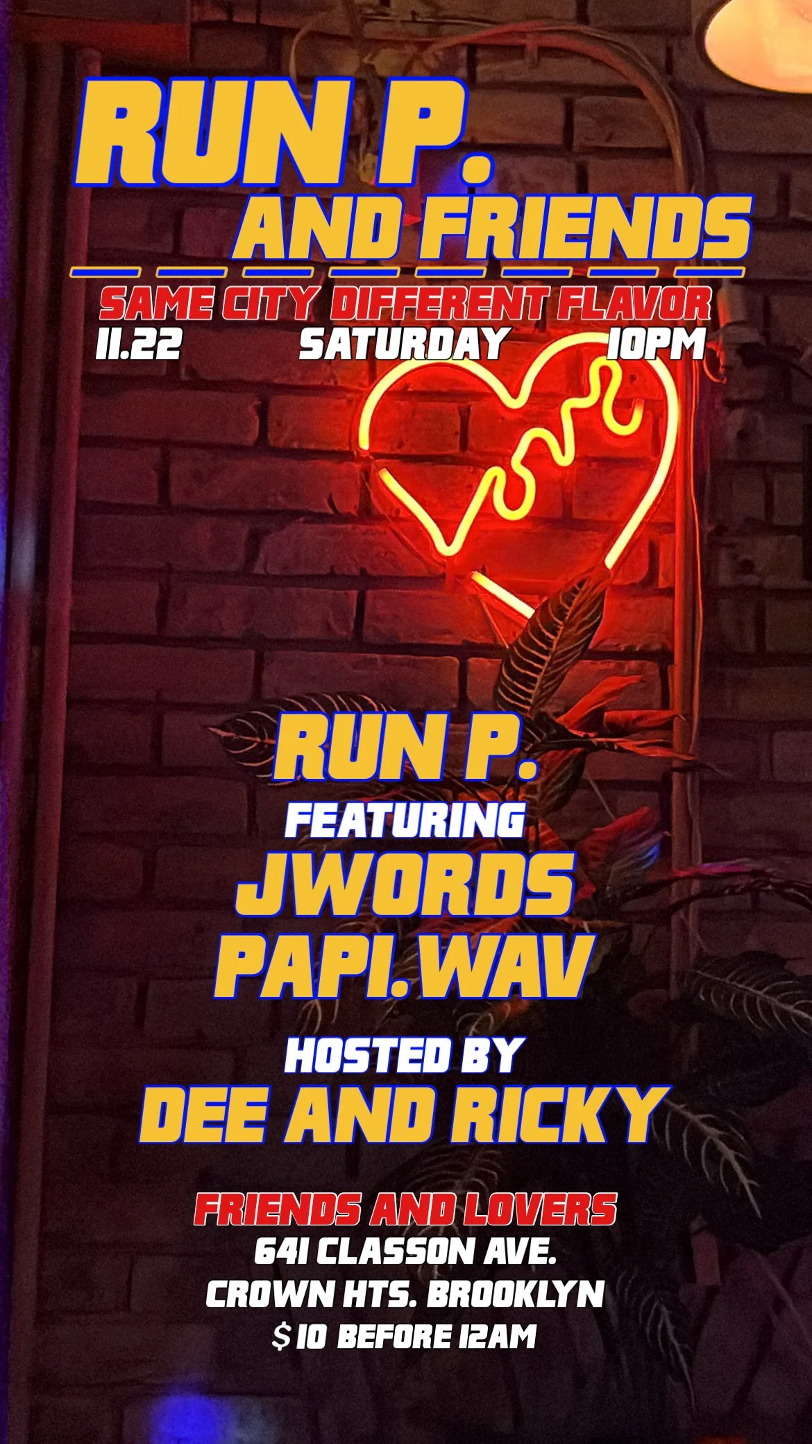 Run P. &amp; Friends feat. JWords &amp; Papi.Wav + Dee &amp; Ricky