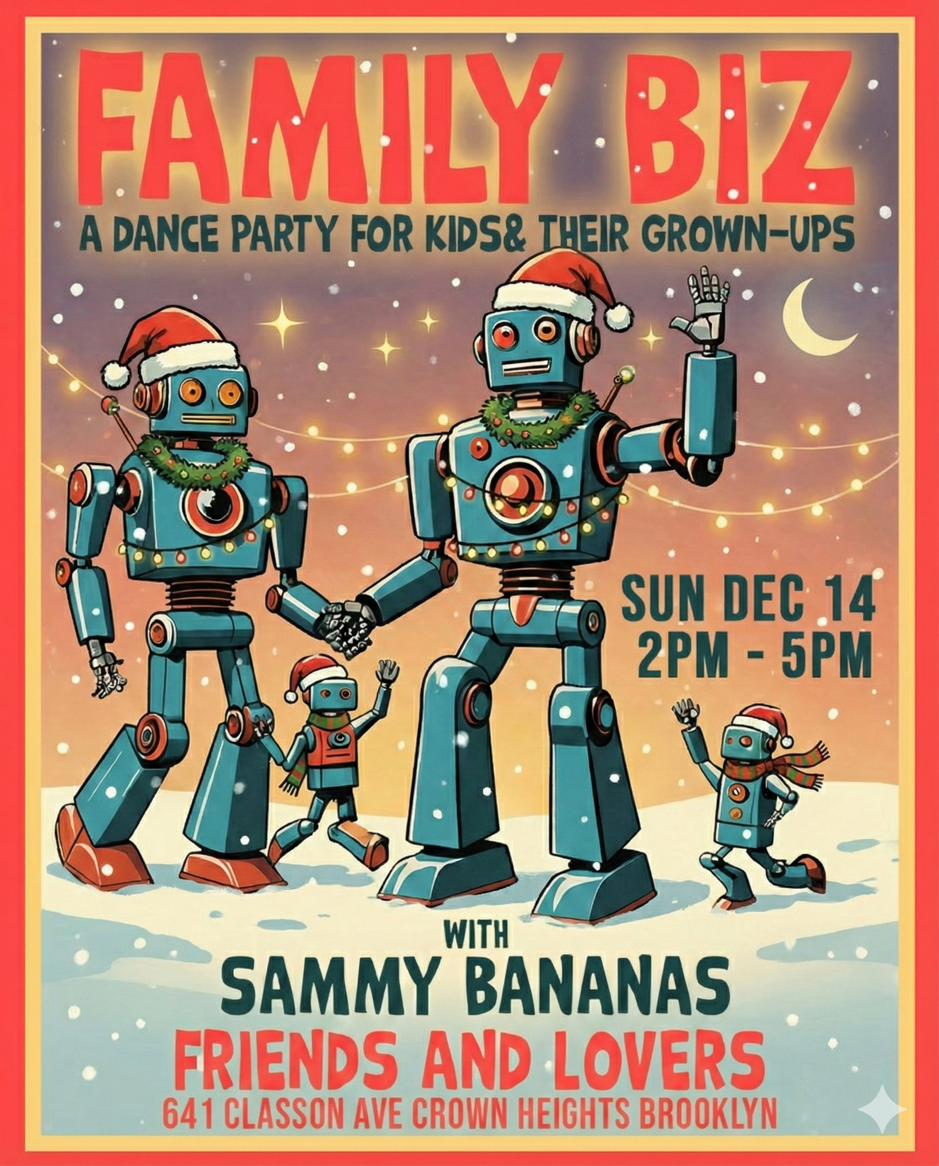 Family Biz Holiday: A Daytime Dance Party for Kids + Their Grown-Ups