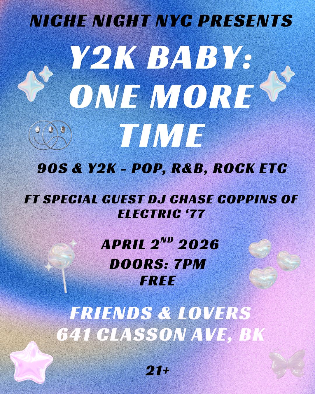Niche Night NYC Presents Y2K Baby: One More Time