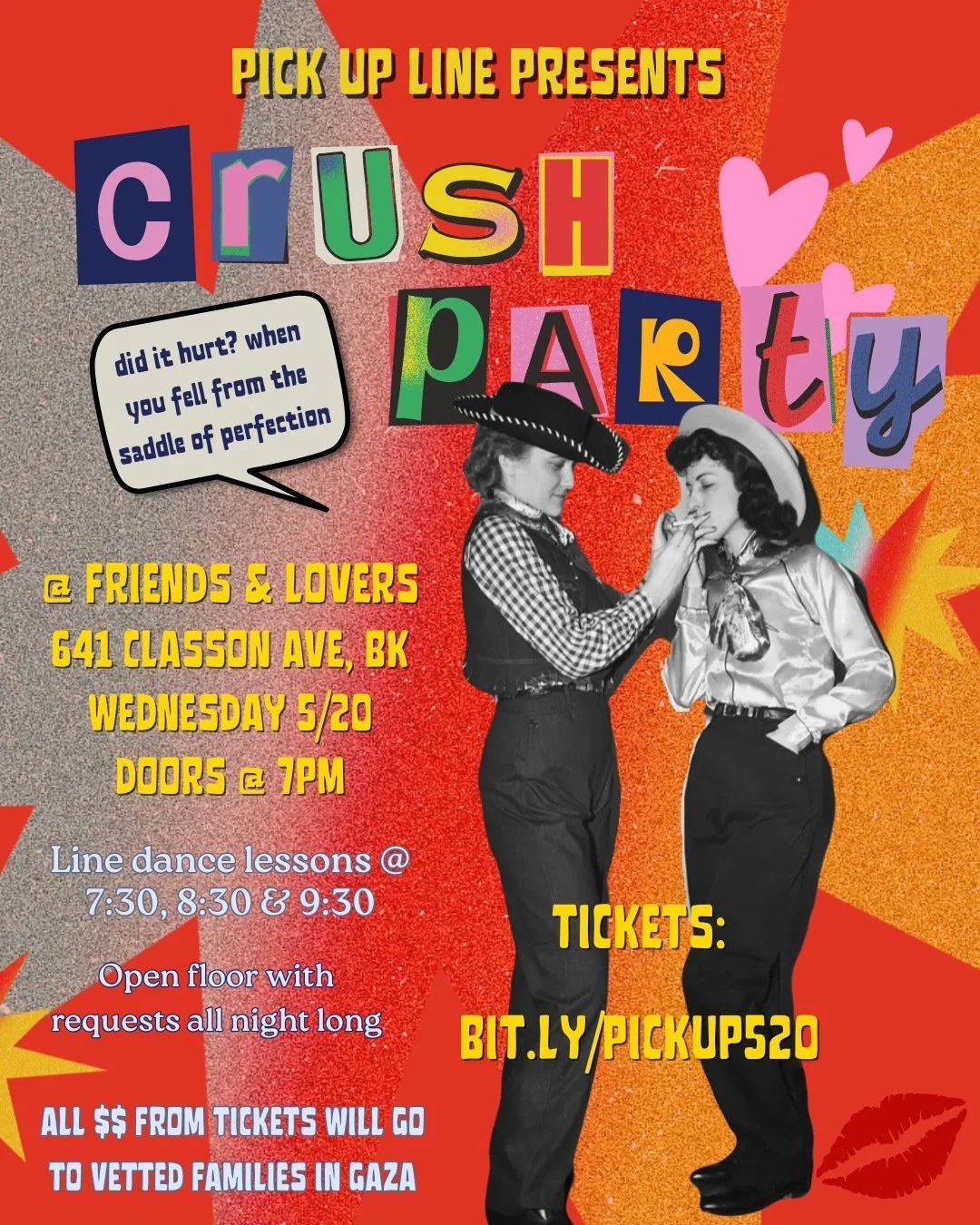 Pickup Line crush party (Line Dancing)
