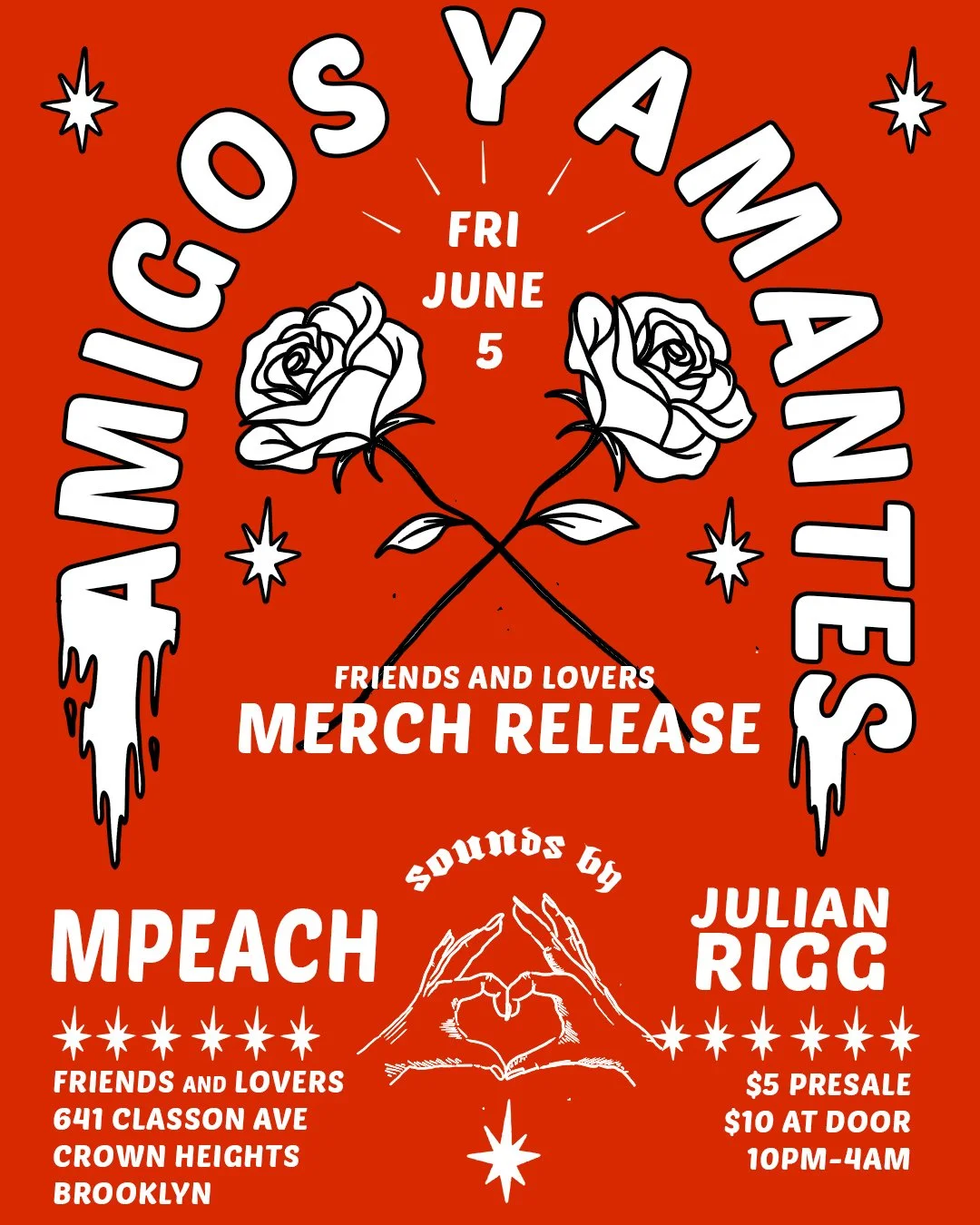Amigos y Amantes Merch Release Party