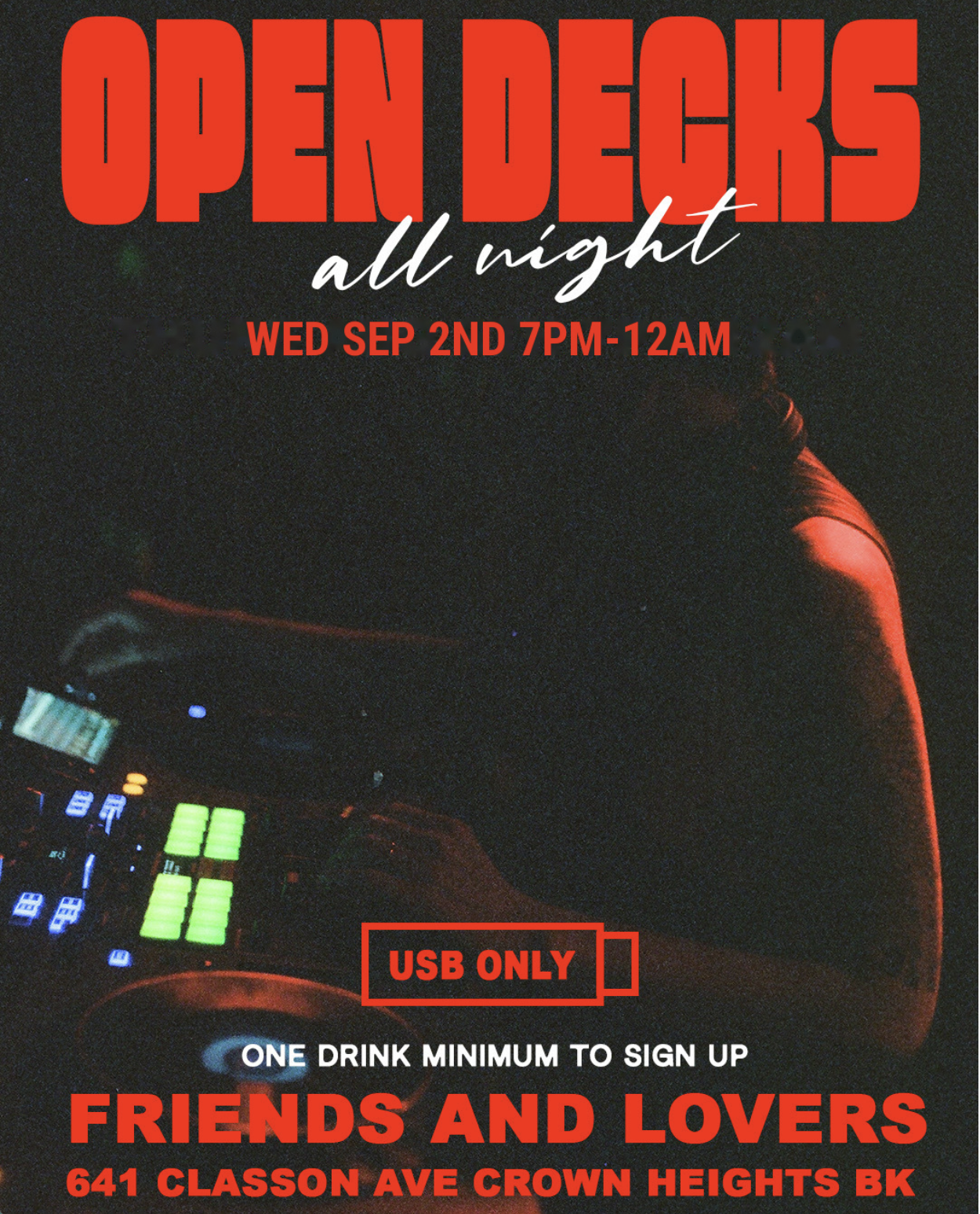 USB Only Open Decks 