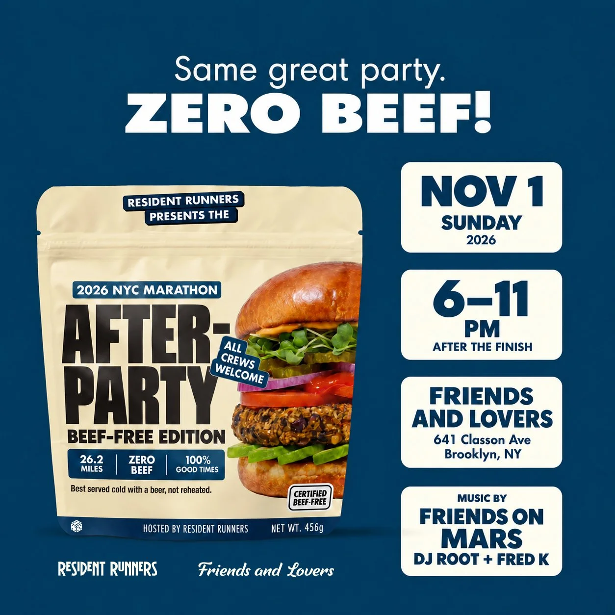 Resident Runners’ NYC Marathon After-Party 