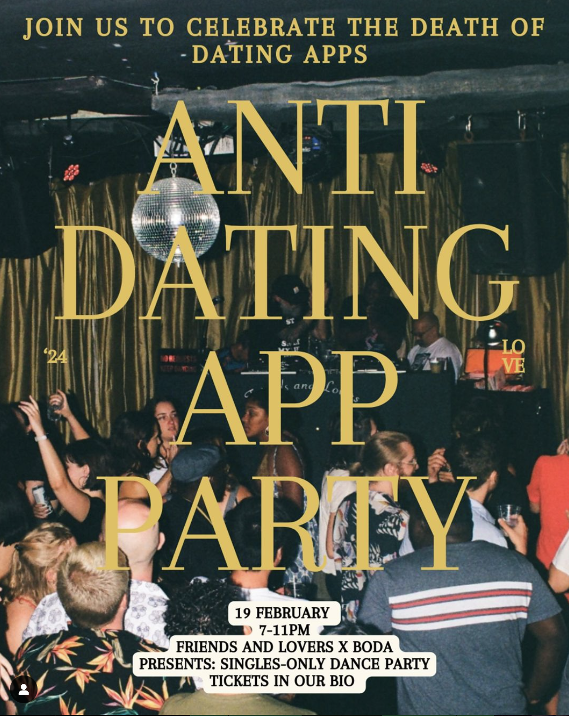 Bored of Dating Apps (Singles Only Dance Party)