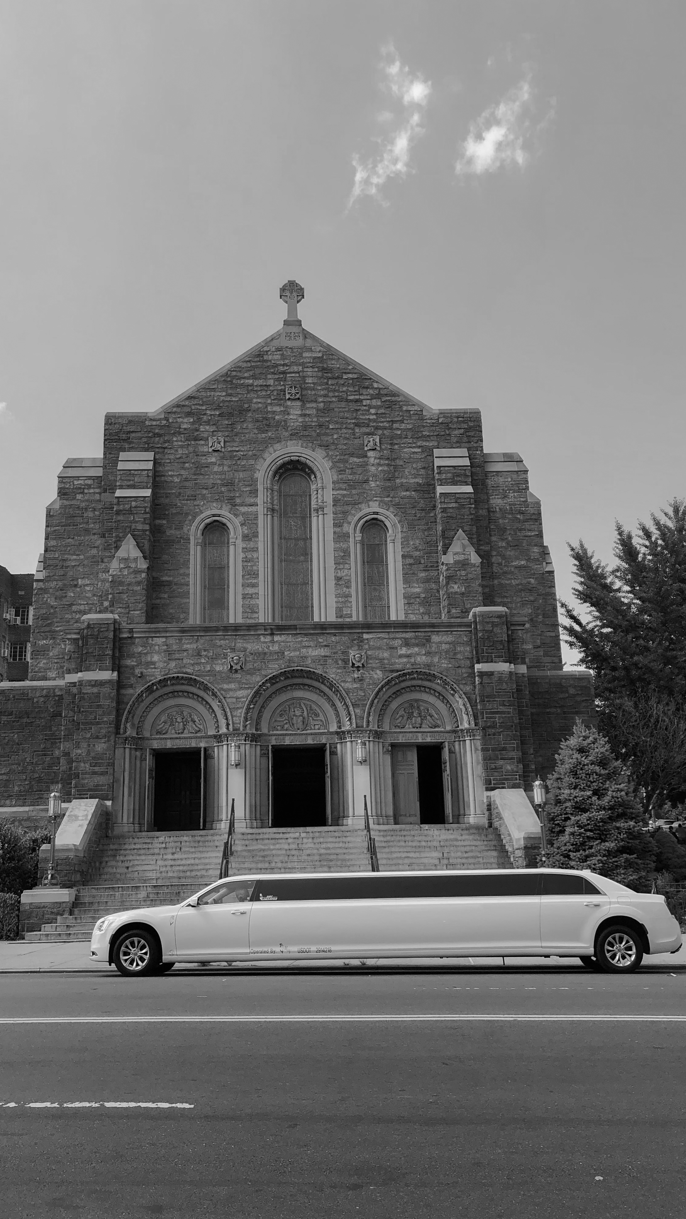 b-w church limo.jpg