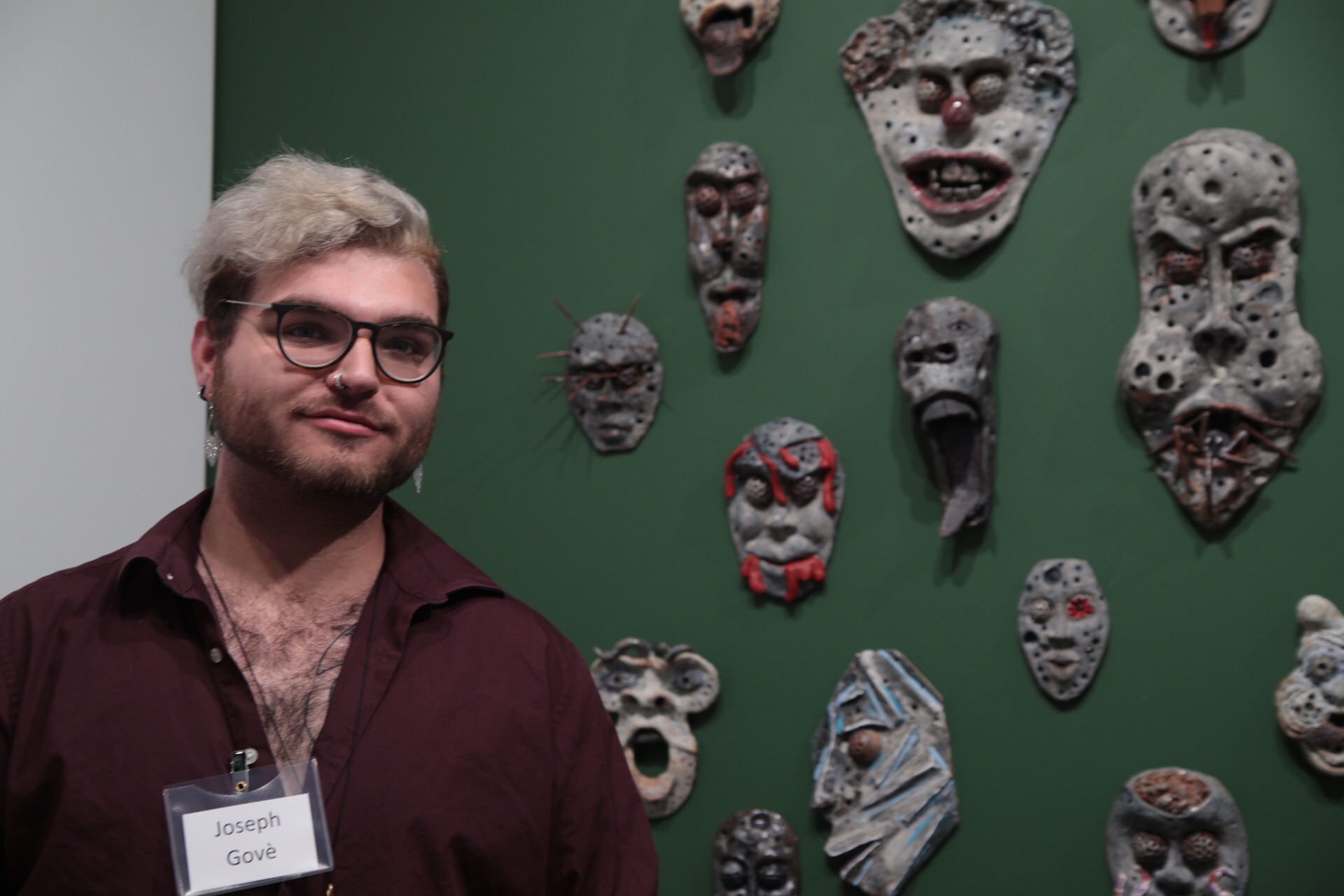 Joseph Govè with Phobia Masks.