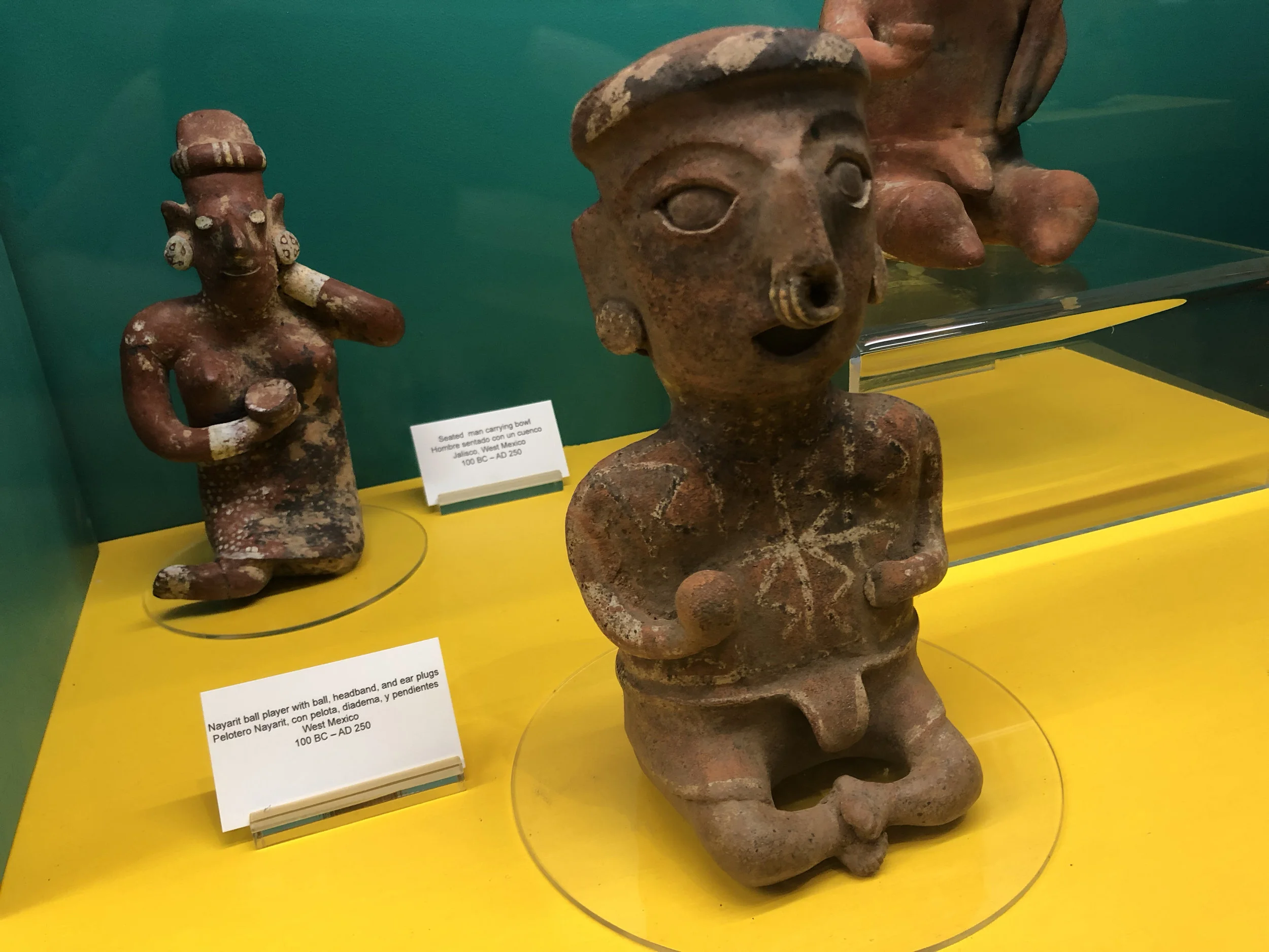 Artifact in museum from West Mexico. Photos by Kiara Jerez.