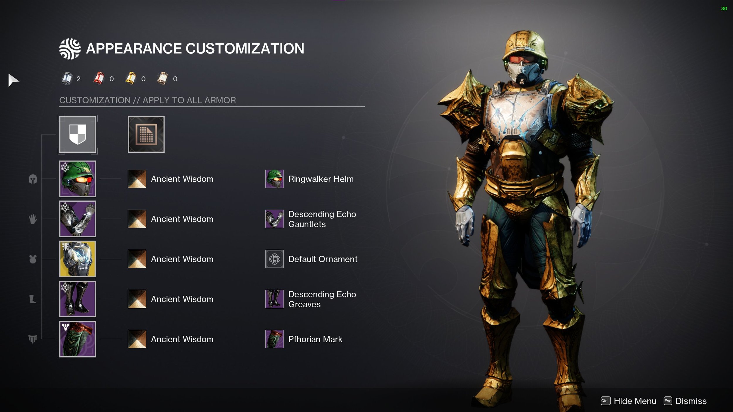 Twitter user Kelarax shows his titan's golden colors and what he used for others to take inspiration