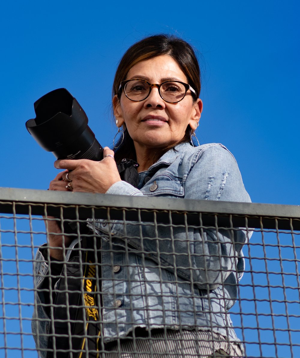  Gina Karol during a break in her color photography class. Chaffey College Campus, Rancho Cucamongo, CA, Wed, Jan. 25, 2023. 