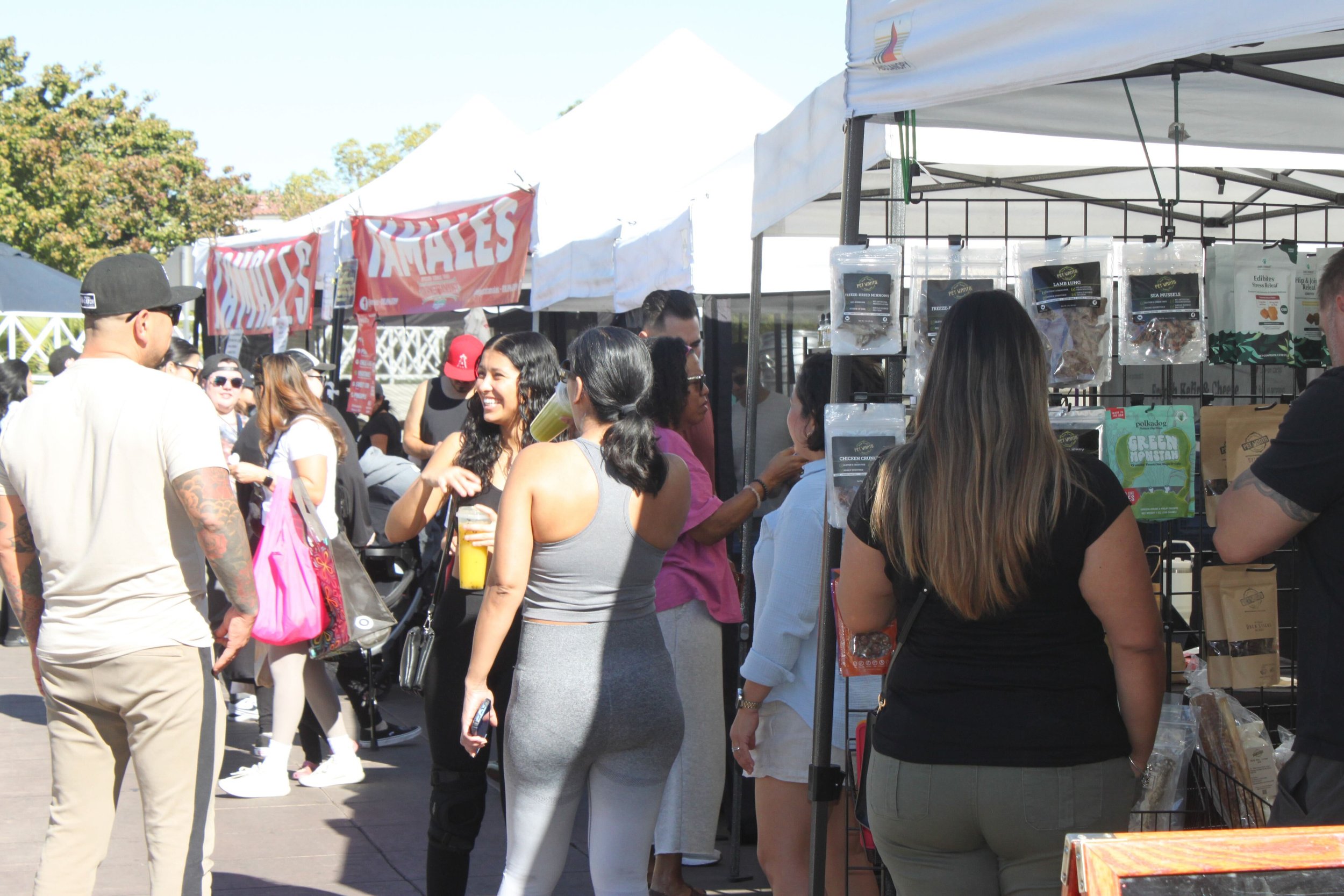  Local residents explore vibrant stalls at the farmers' market, savoring the diverse array of fresh produce and handmade goods. Photo by Jess Rodrigo 