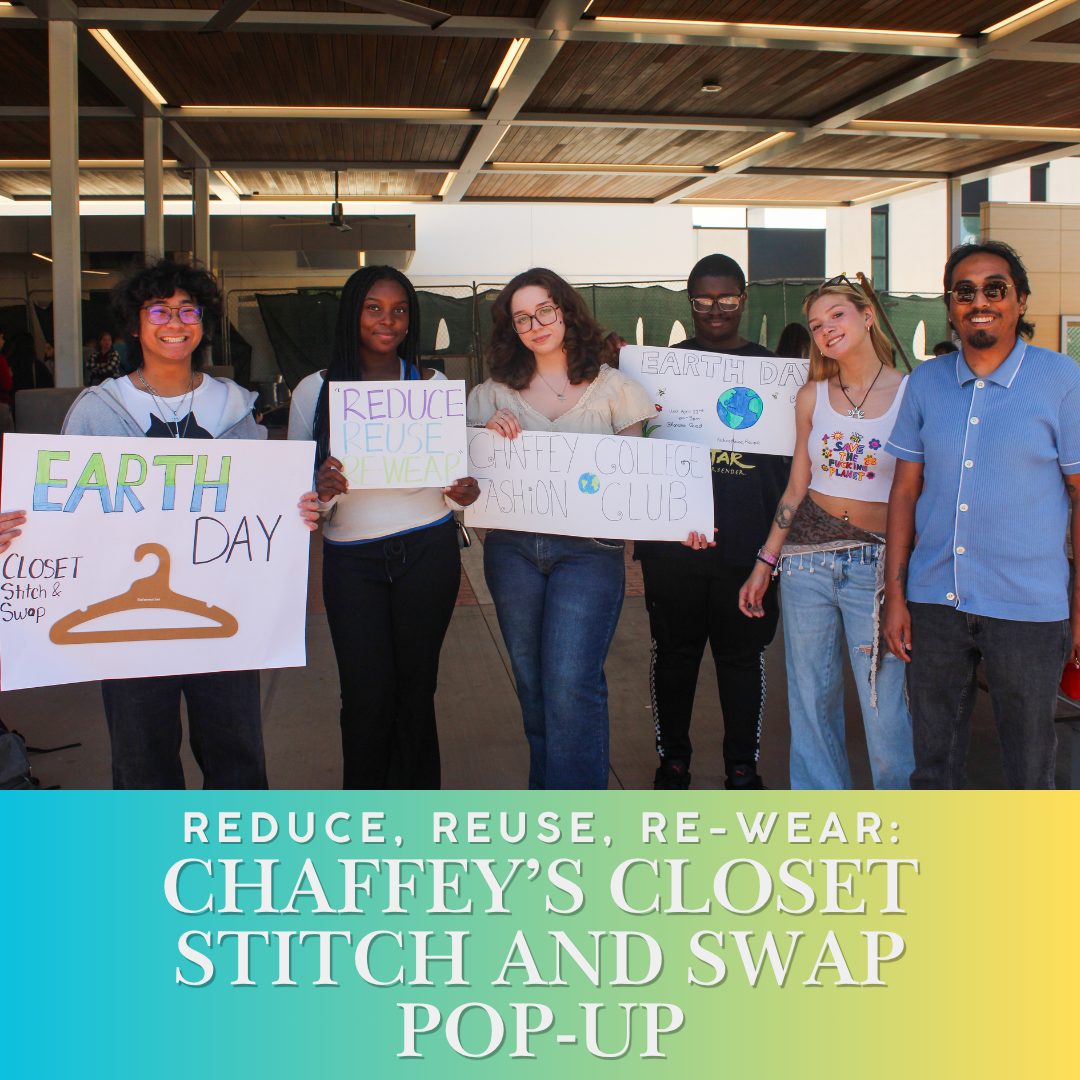 Reduce, Reuse, Re-wear: Chaffey’s Closet Stitch and Swap Pop-up