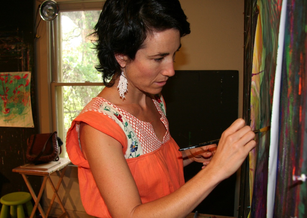Painting at Fire Tree Studios, Austin, TX 