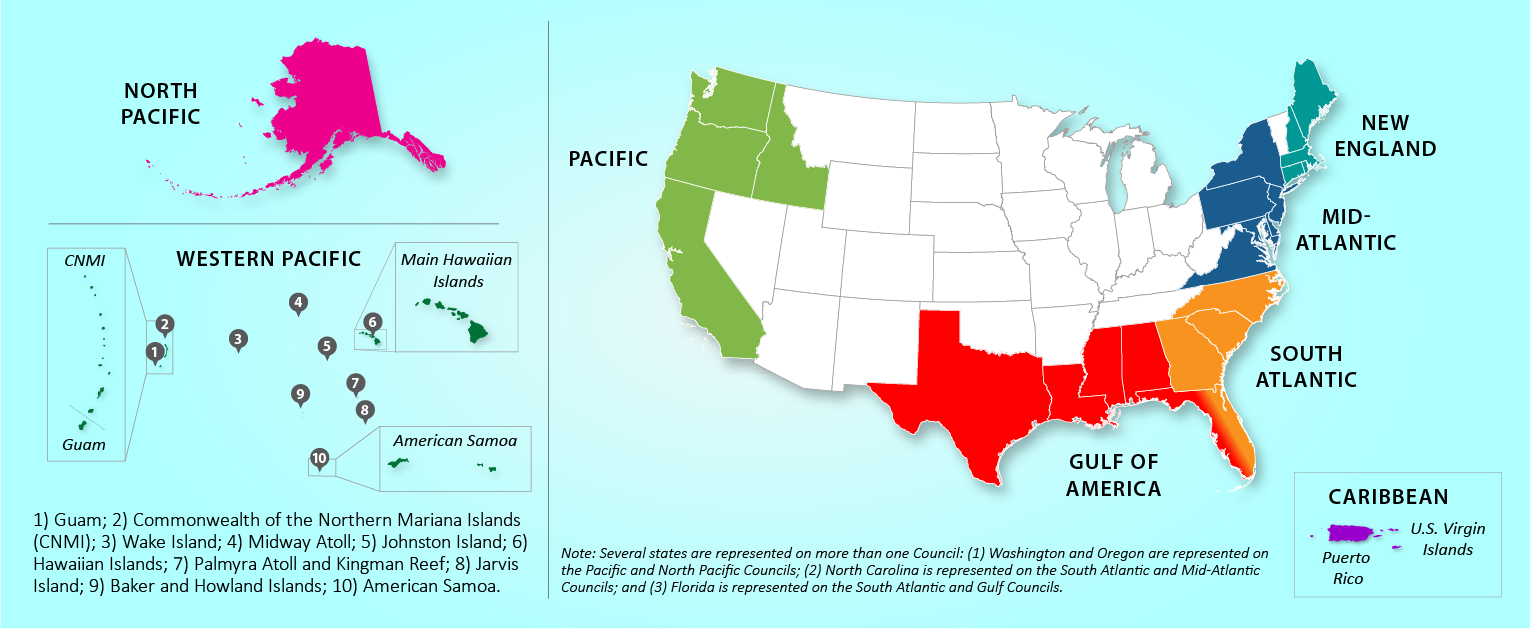 Map of Regional Fishery Management Councils Map of Regional Fishery Management Councils